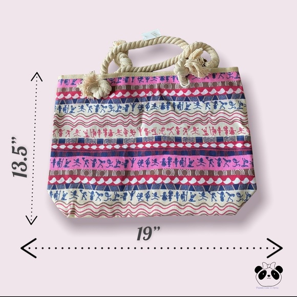 SOLD - other site- 3 for $22- Boho Tote Bag - Picture 2 of 7